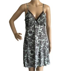 Apt 9 Light Green & Black Paisley Nightgown